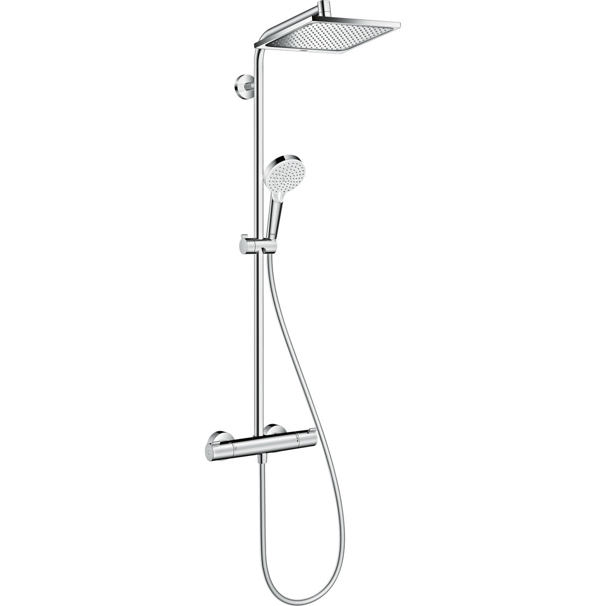 Hansgrohe Crometta E Showerpipe 240 1jet with Thermostat 26152009