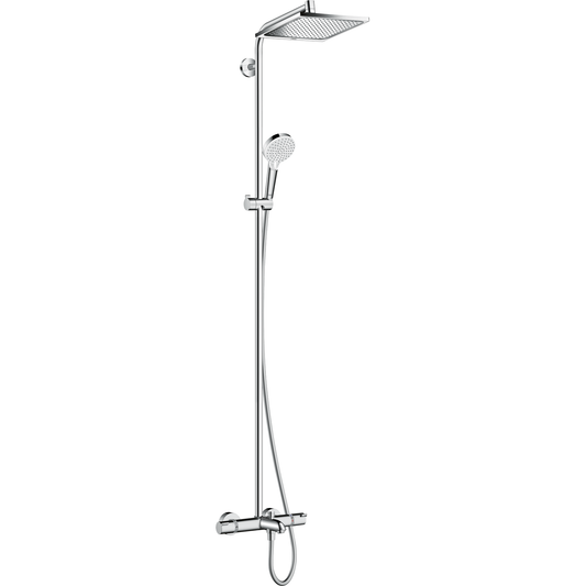 Hansgrohe Crometta E Showerpipe 240 1jet with Bath Thermostat 26244009