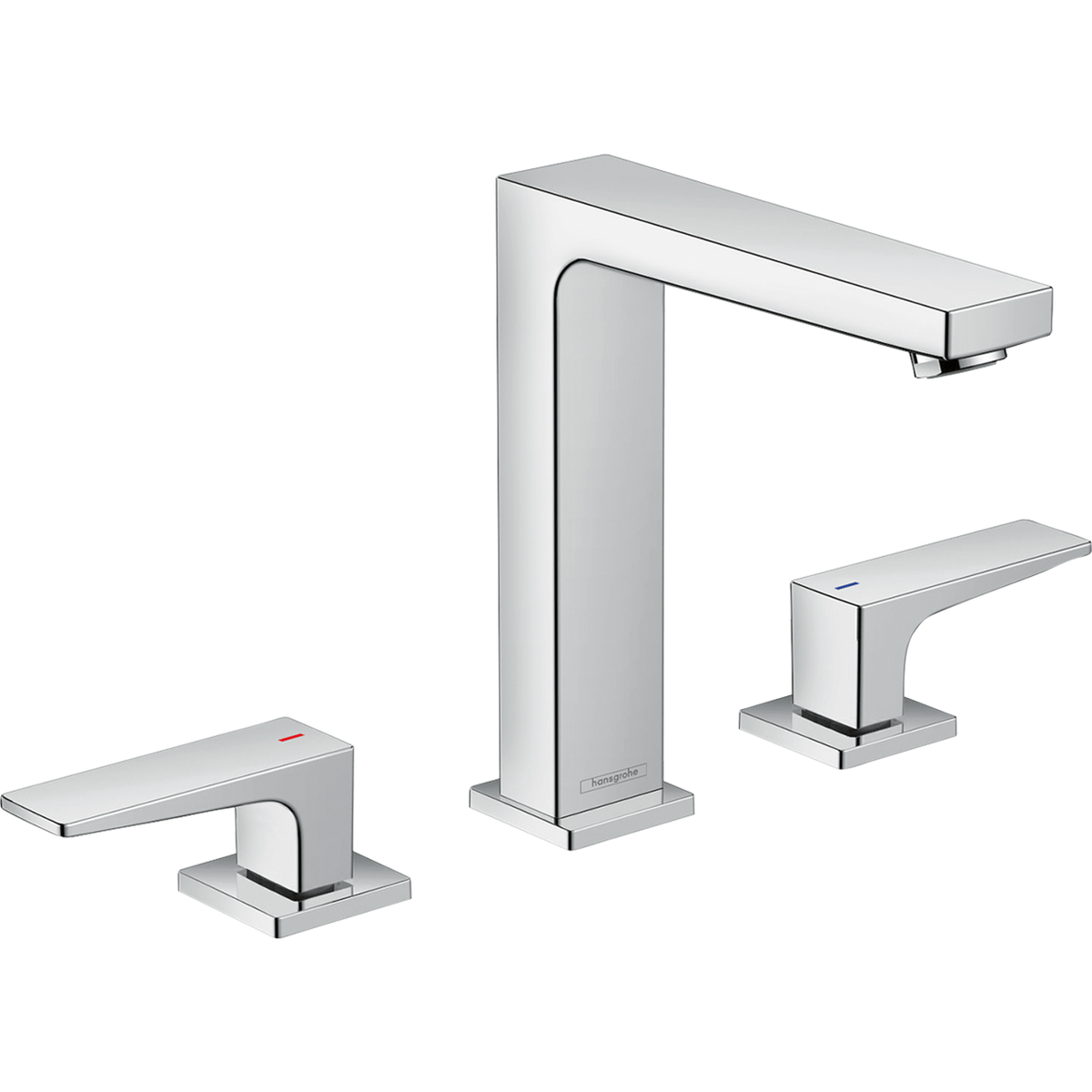 Hansgrohe Metropol 3-Hole Basin Mixer 160 with Lever Handles and Push-Open Waste Set 32589009