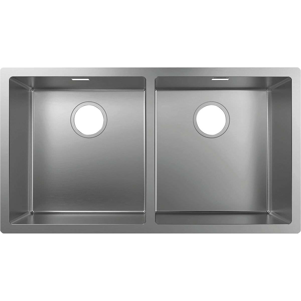 Hansgrohe S71 S719-U765 Undermount Stainless Steel Kitchen Sink 370/370 43430807