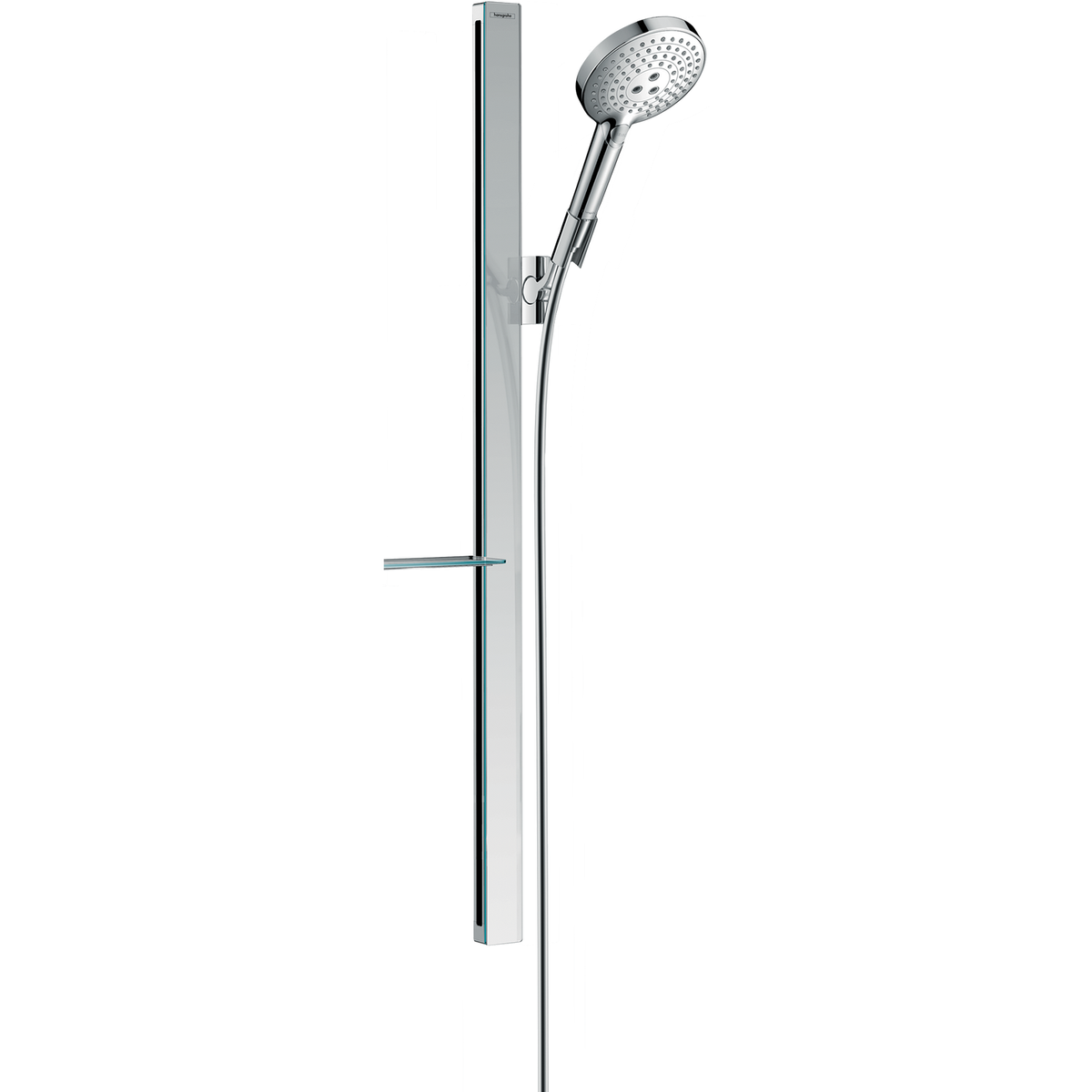Hansgrohe Raindance Select S Shower Set 120 3jet with Shower Bar 90 cm and Shelf 27648000