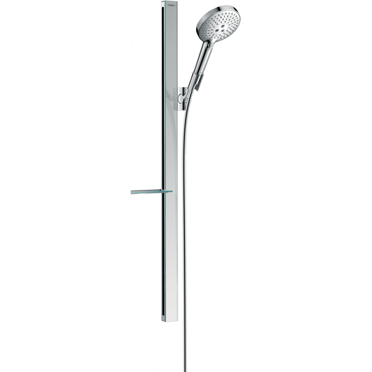 Hansgrohe Raindance Select S Shower Set 120 3jet with Shower Bar 90 cm and Shelf 27648000