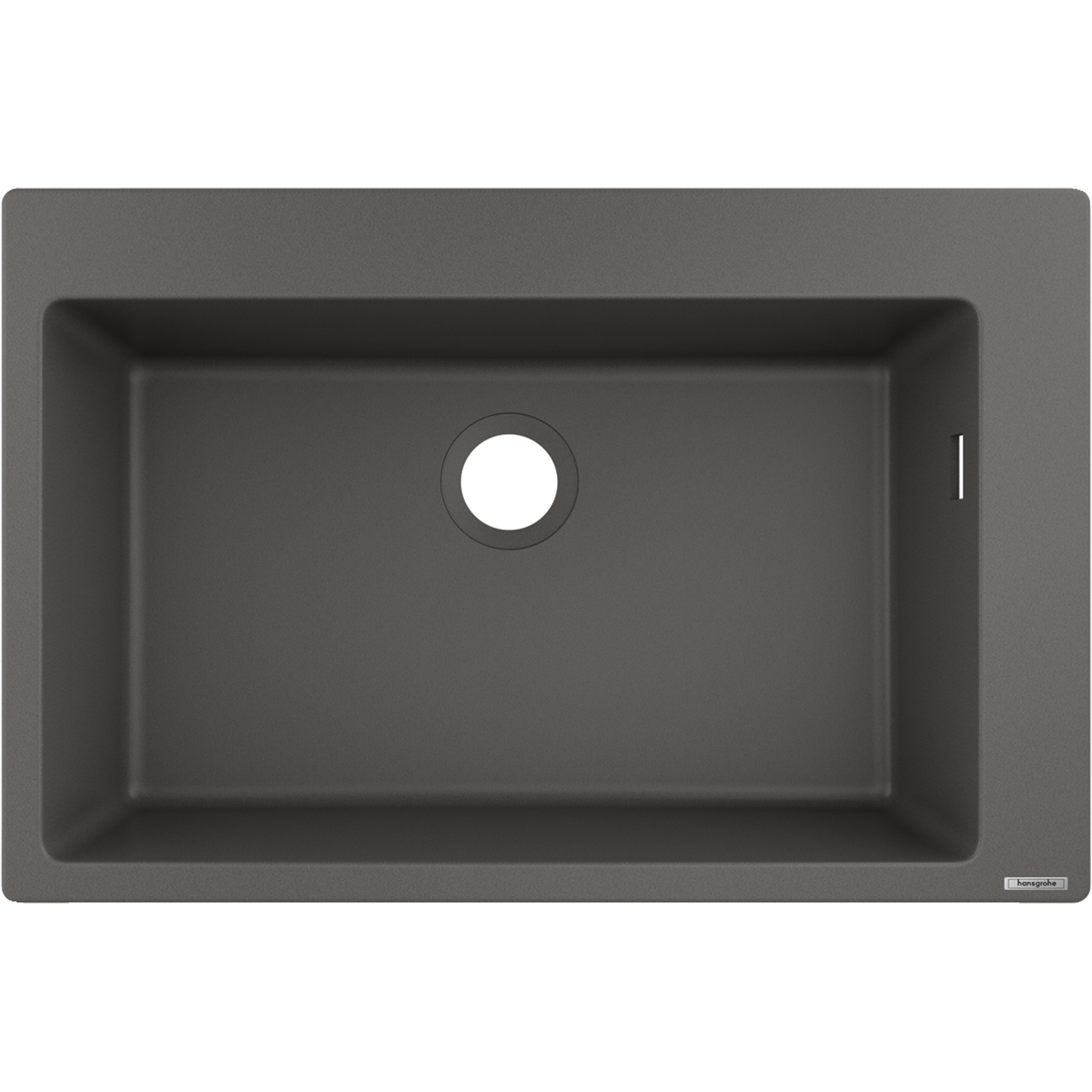 Hansgrohe S51 S510-F660 Built-in Granite Kitchen Sink 660 Stone Grey