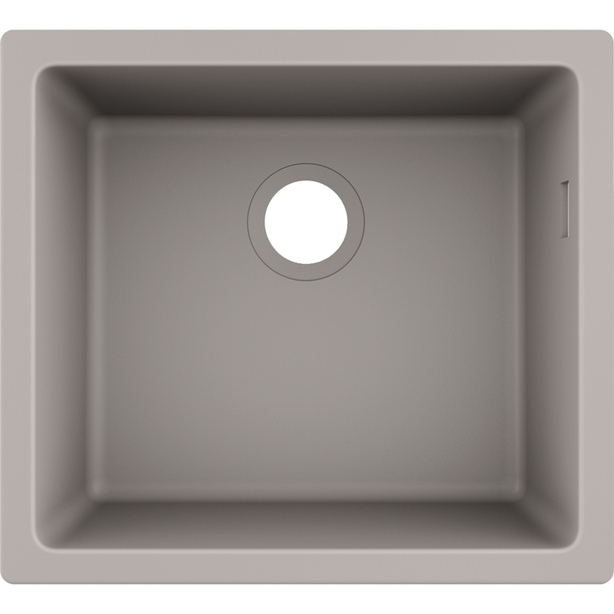 Hansgrohe Granite Undermount Sink 450 Concrete Grey