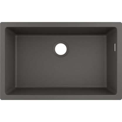 Hansgrohe S51 S510-U660 Undermount Granite Kitchen Sink 660 Stone Grey