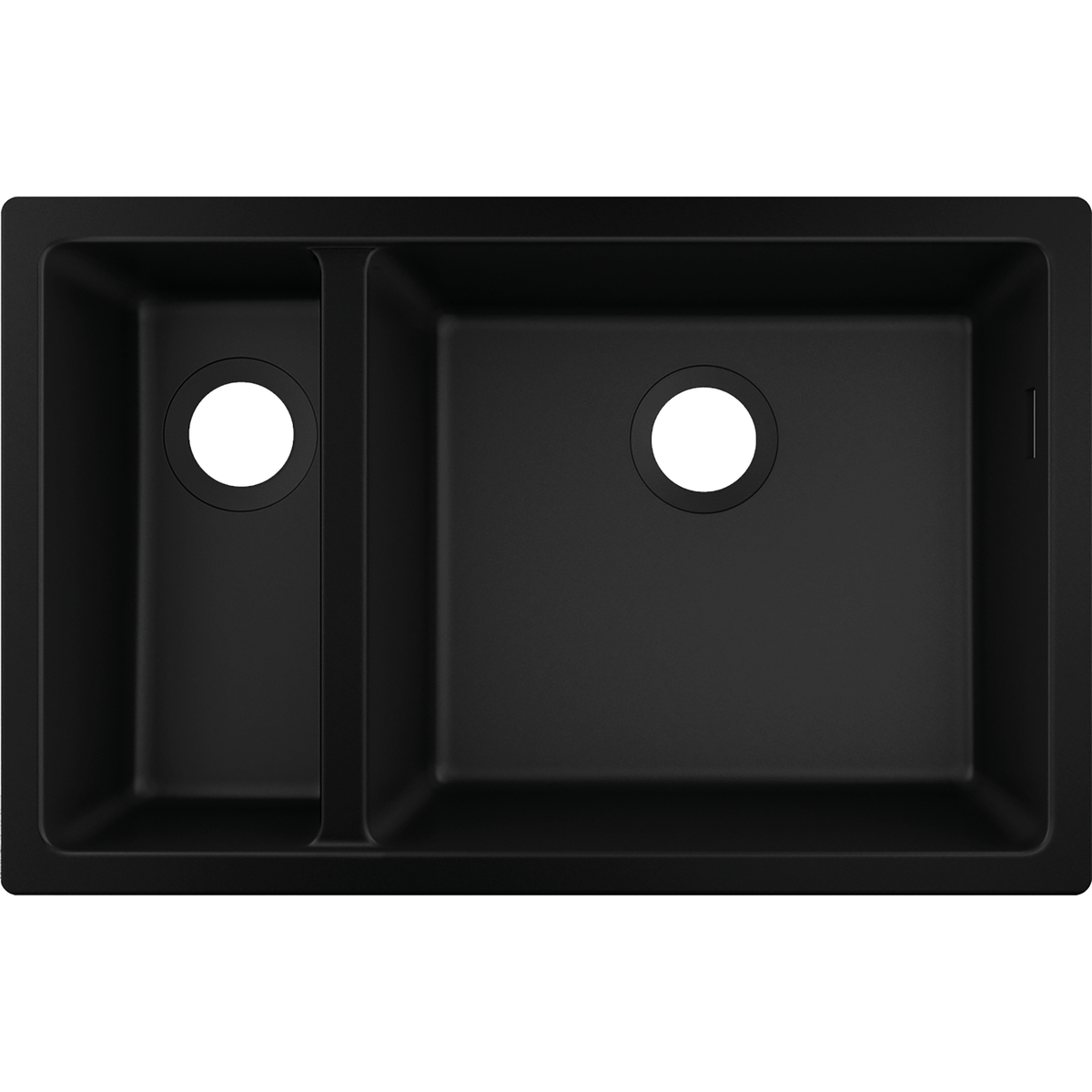 Hansgrohe S51 S510-U635 Undermount Granite Kitchen Sink 180/450
