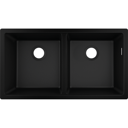 Hansgrohe S51 S510-U770 Undermount Granite Kitchen Sink 370/370
