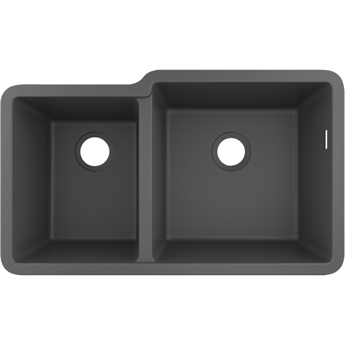 Hansgrohe S51 S510-U760 Undermount Granite Kitchen Sink 305/435 Stone Grey