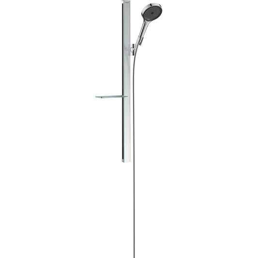 Hansgrohe Rainfinity Shower Set 130 3jet with Shower Bar 90 cm and Shelf 27671000