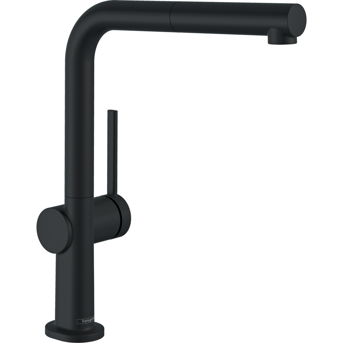 Hansgrohe Talis M54 Single Lever Kitchen Mixer 270 EcoSmart with Pull-out Spout 1jet Matt Black