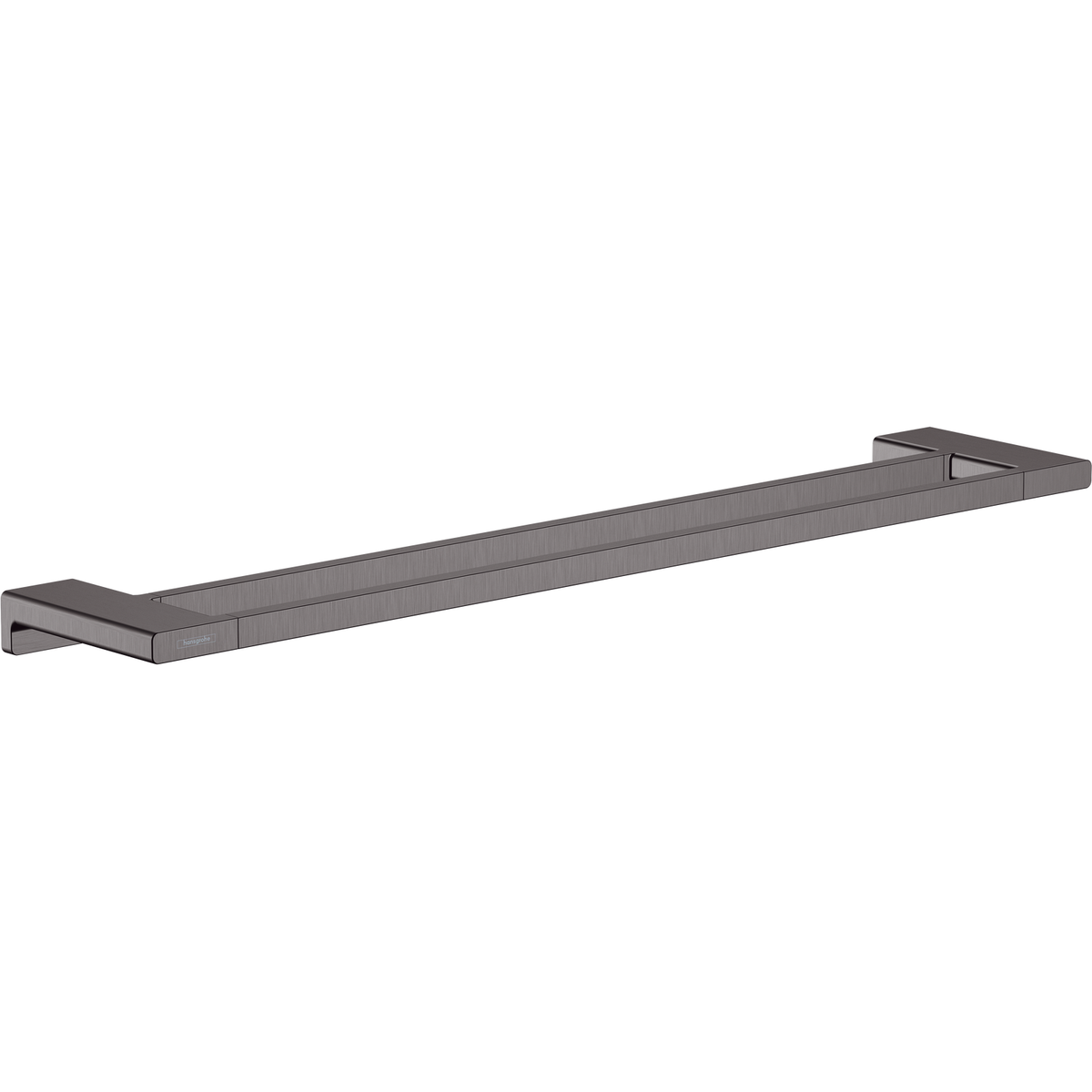 Hansgrohe Addstoris Double Bath Towel Rail Brushed Black Chrome