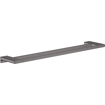 Hansgrohe Addstoris Double Bath Towel Rail Brushed Black Chrome