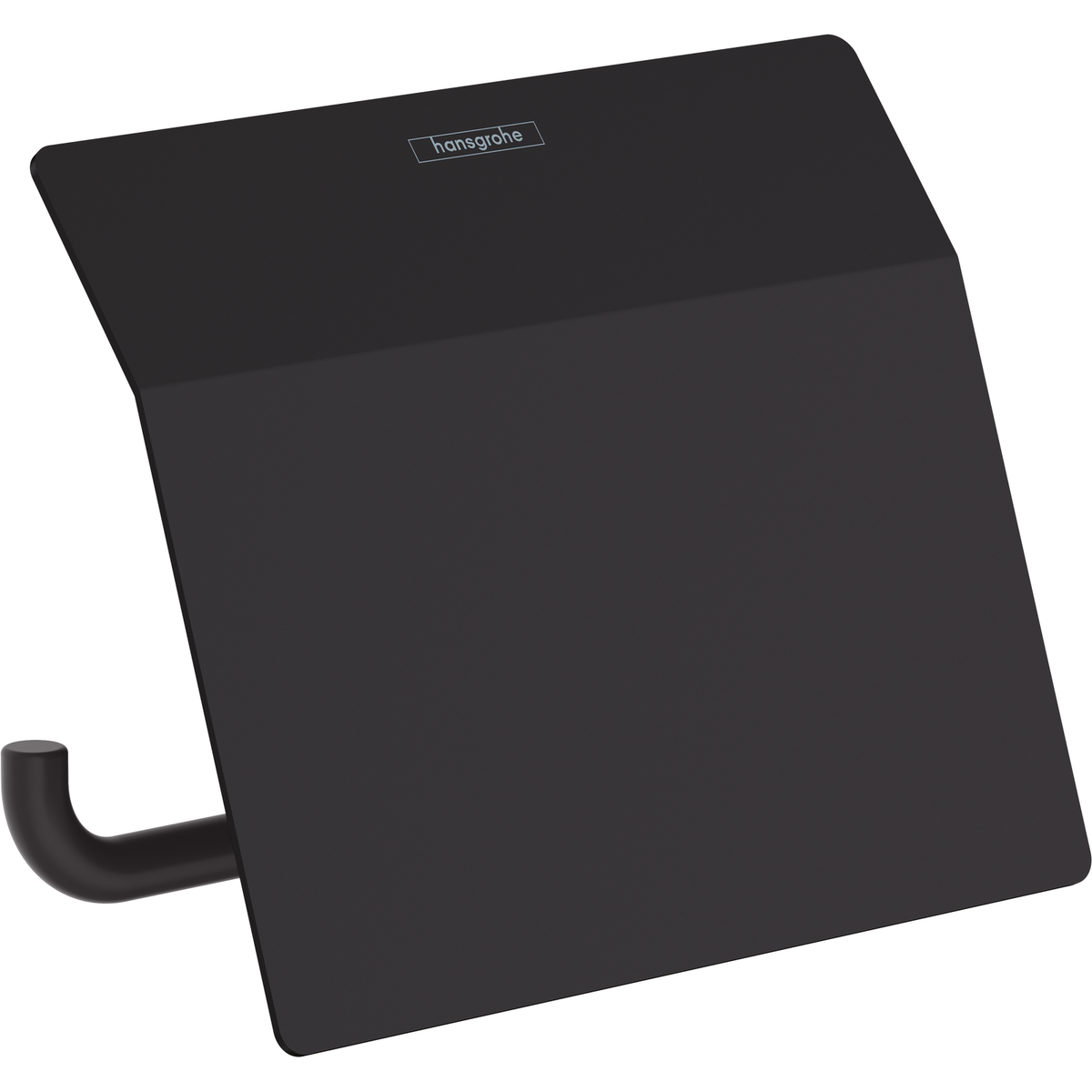 Hansgrohe Addstoris Toilet Roll Holder with Cover Matt Black