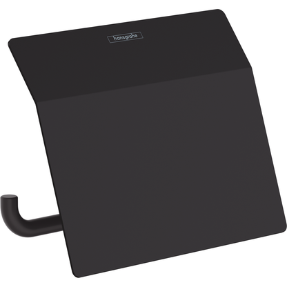 Hansgrohe Addstoris Toilet Roll Holder with Cover Matt Black