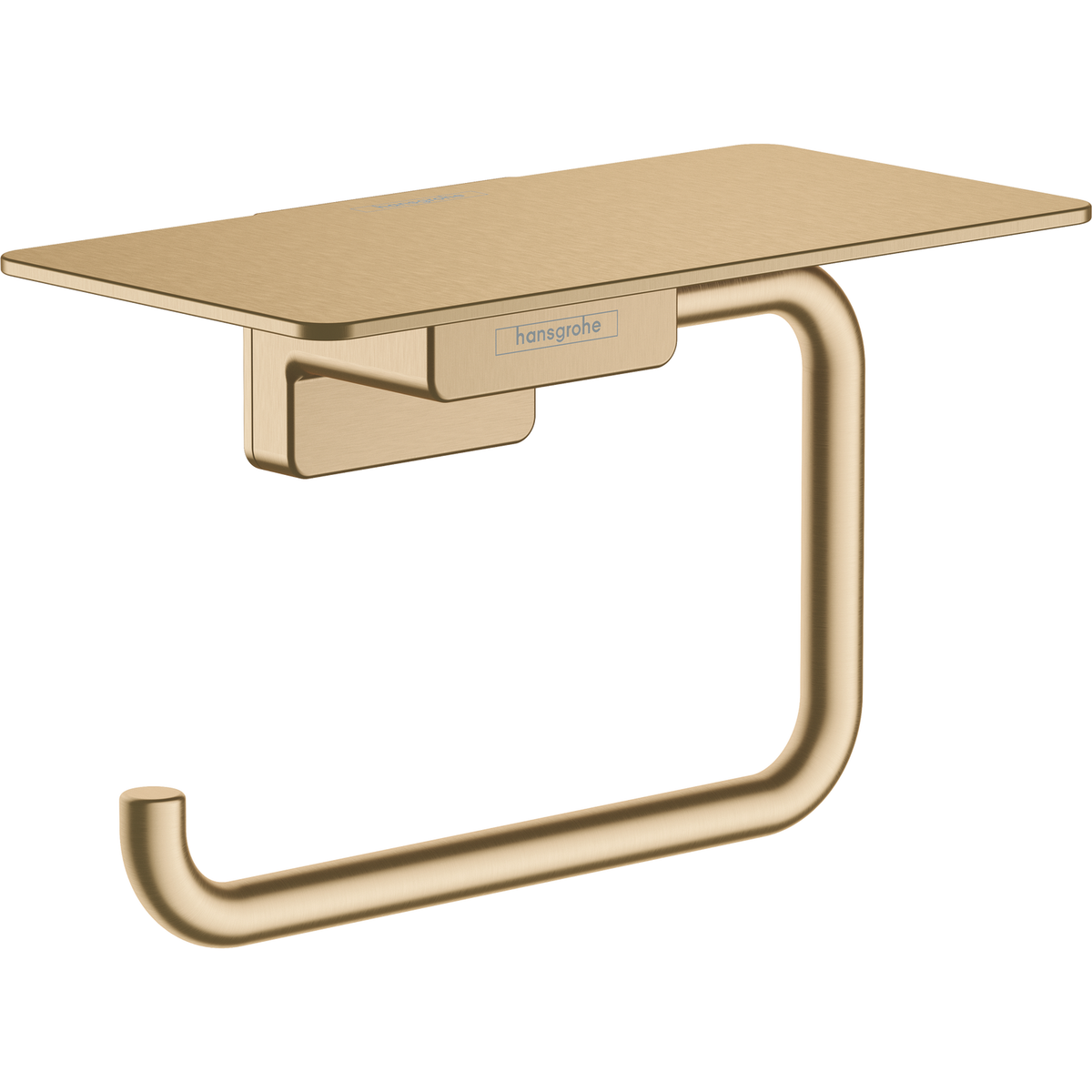 Hansgrohe Addstoris Toilet Roll Holder with Shelf Brushed Bronze