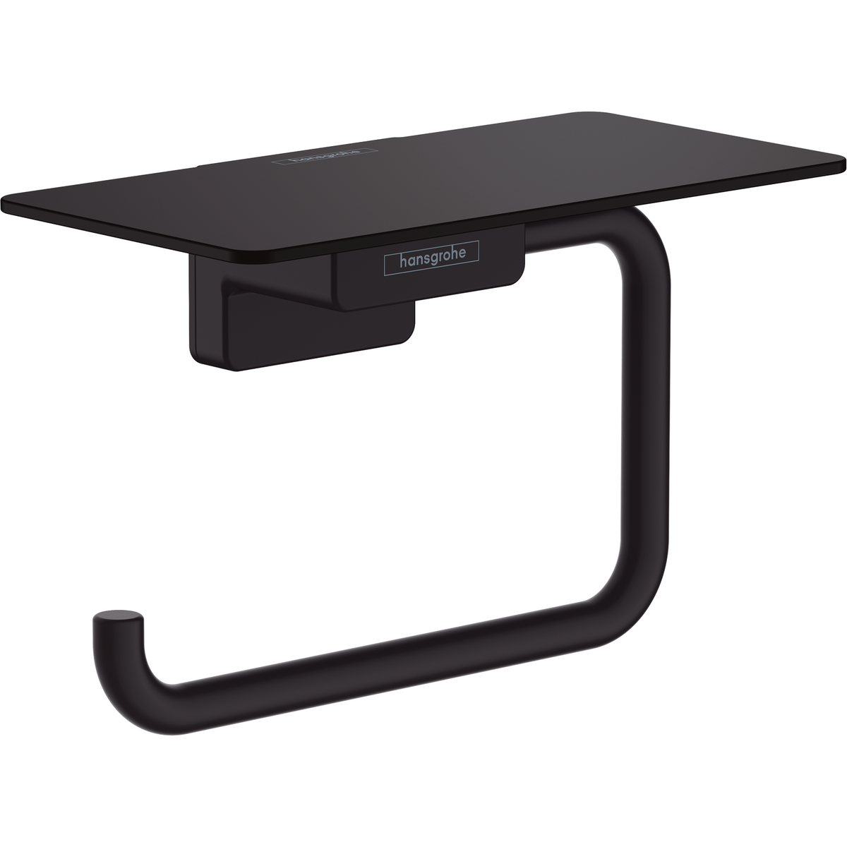 Hansgrohe Addstoris Toilet Roll Holder with Shelf Matt Black