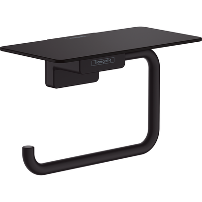 Hansgrohe Addstoris Toilet Roll Holder with Shelf Matt Black