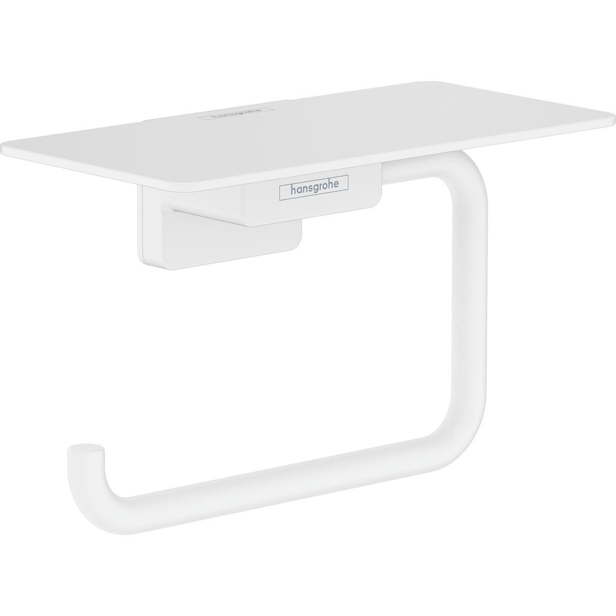 Hansgrohe Addstoris Toilet Roll Holder with Shelf Matt White