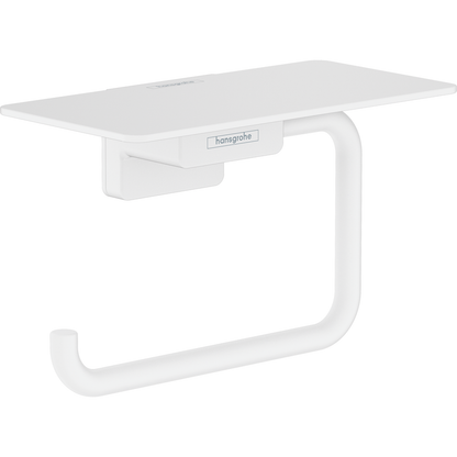 Hansgrohe Addstoris Toilet Roll Holder with Shelf Matt White