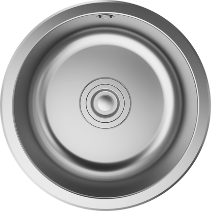 Hansgrohe S43 S430-F400 Round Built-in Stainless Steel Kitchen Sink 400 43343807