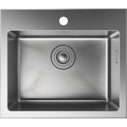 Hansgrohe S43 S431-F400 Built-in Stainless Steel Kitchen Sink 450 with 1 Hole 43353807