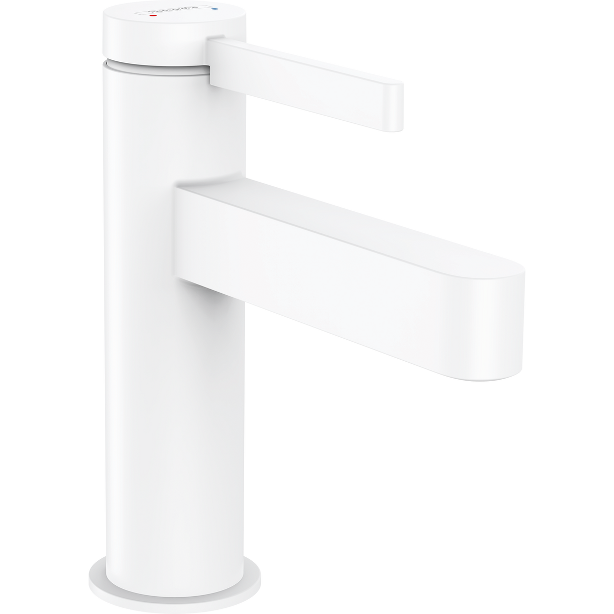 Hansgrohe Finoris Single Lever Basin Mixer 100 with Push-Open Waste Set Matt White