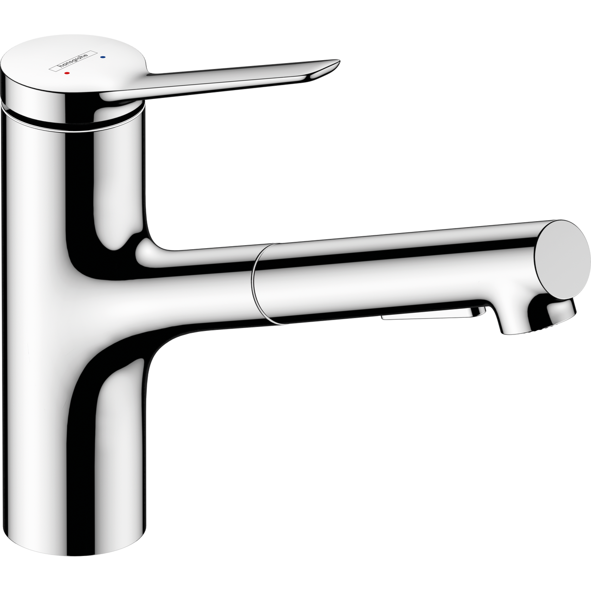 Hansgrohe Zesis M33 Single Lever Kitchen Mixer 150 EcoSmart with Pull-out Spray 2jet 74810000