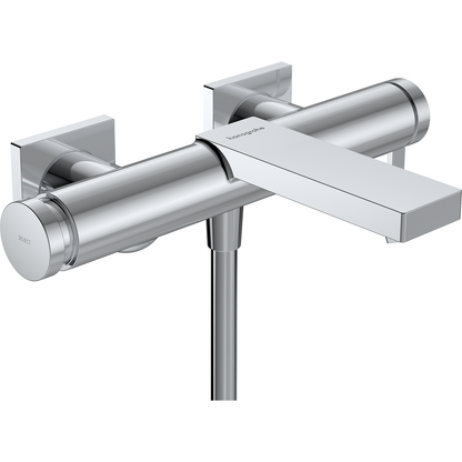 Hansgrohe Tecturis E Single Lever Bath Mixer for Exposed Installation Chrome
