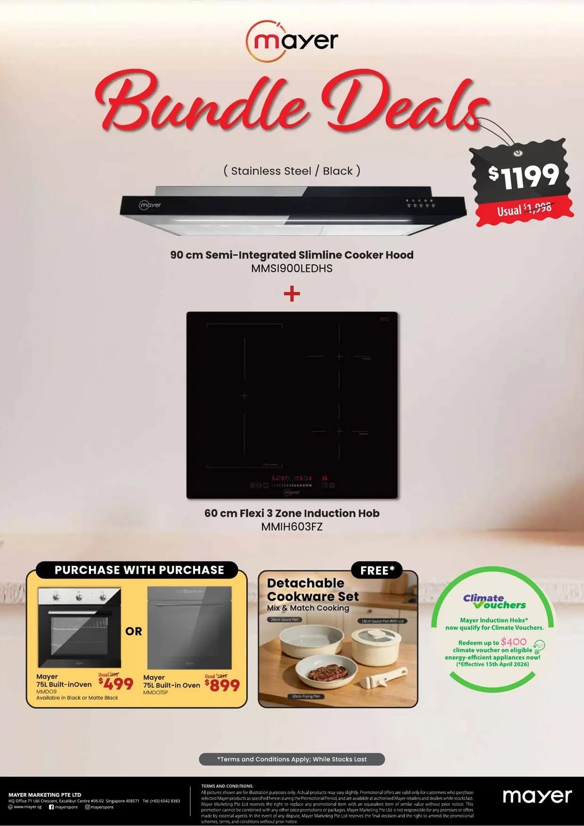 Mayer Q4 Bundle Deals 2026 - Hood & Hob Bundles from $999