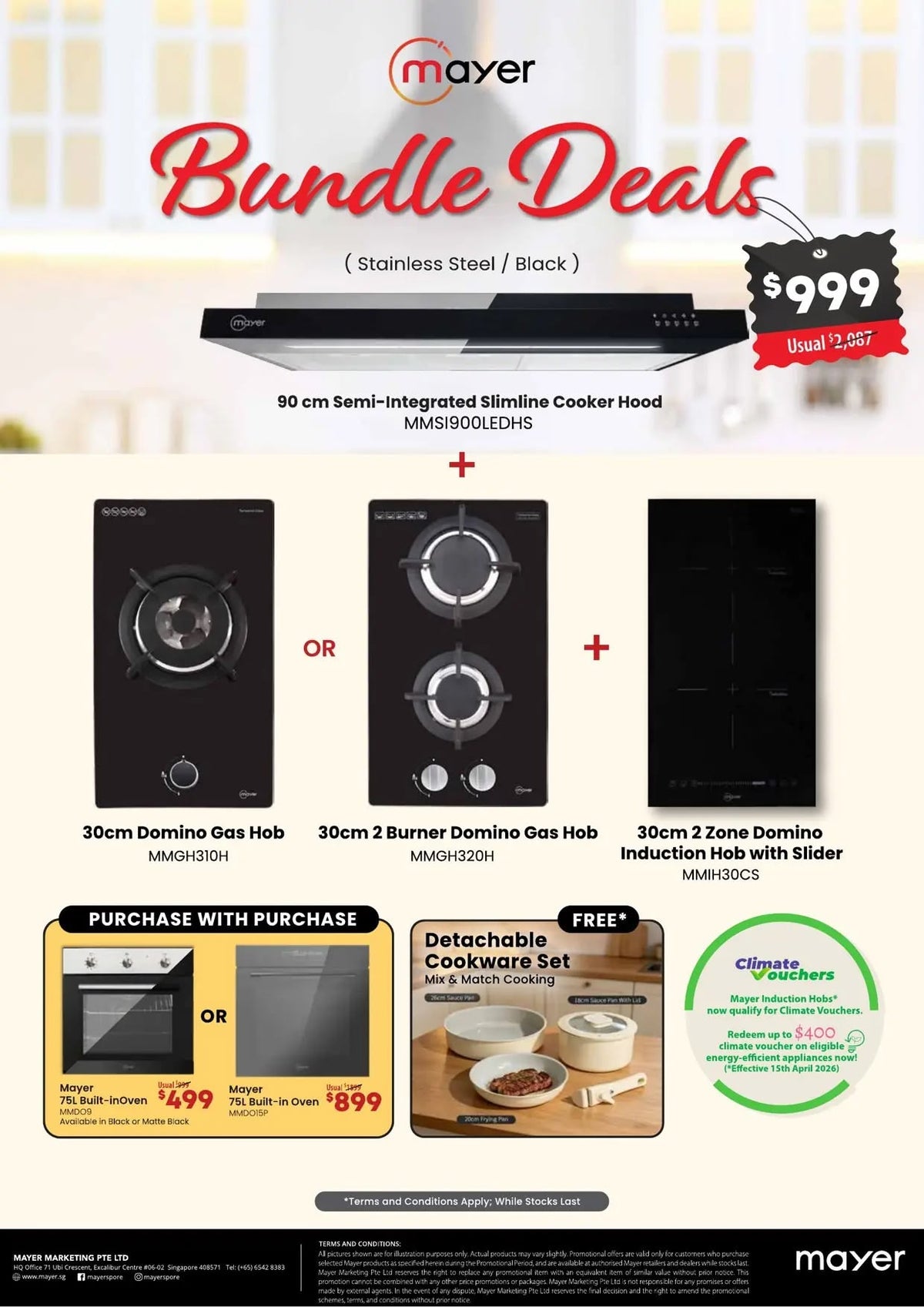 Mayer Q4 Bundle Deals 2026 - Hood & Hob Bundles from $999