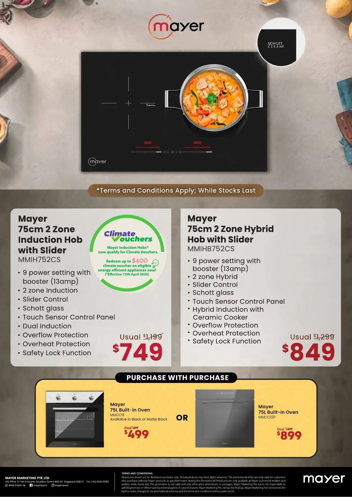 Mayer Q4 Bundle Deals 2026 - Hood & Hob Bundles from $999