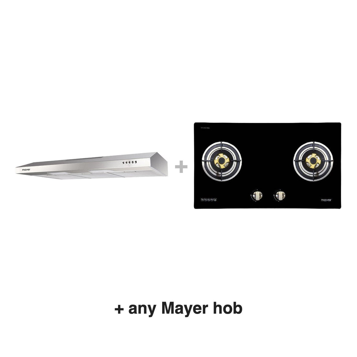 Mayer MMSL901SM hood with any Mayer hob
