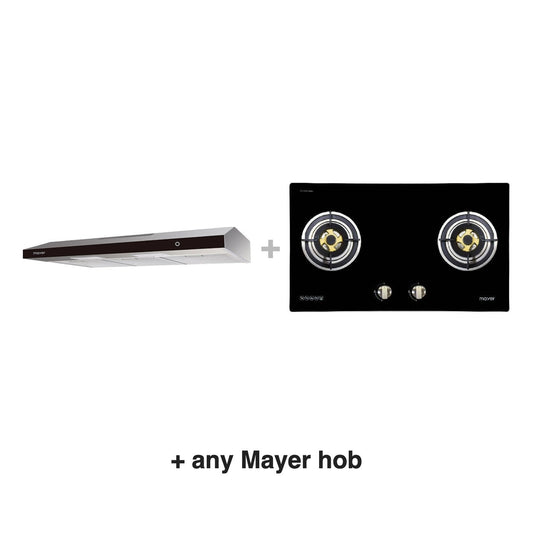 Mayer MMSL902BE hood with any Mayer hob