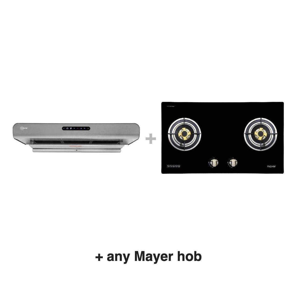 Mayer MMSL983OT hood with any Mayer hob