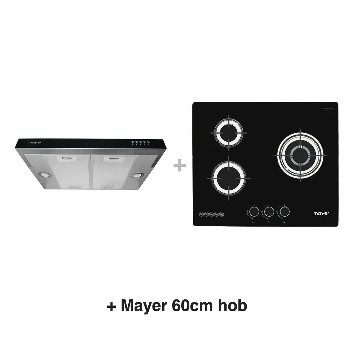 Mayer MMSI600HS hood with a Mayer 60cm hob