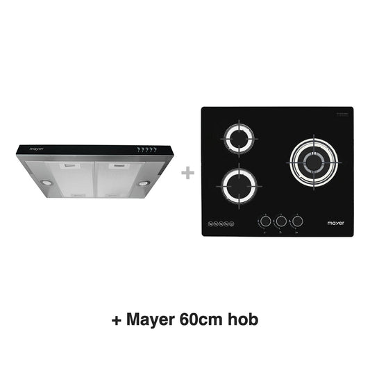 Mayer MMSI600HS hood with a Mayer 60cm hob