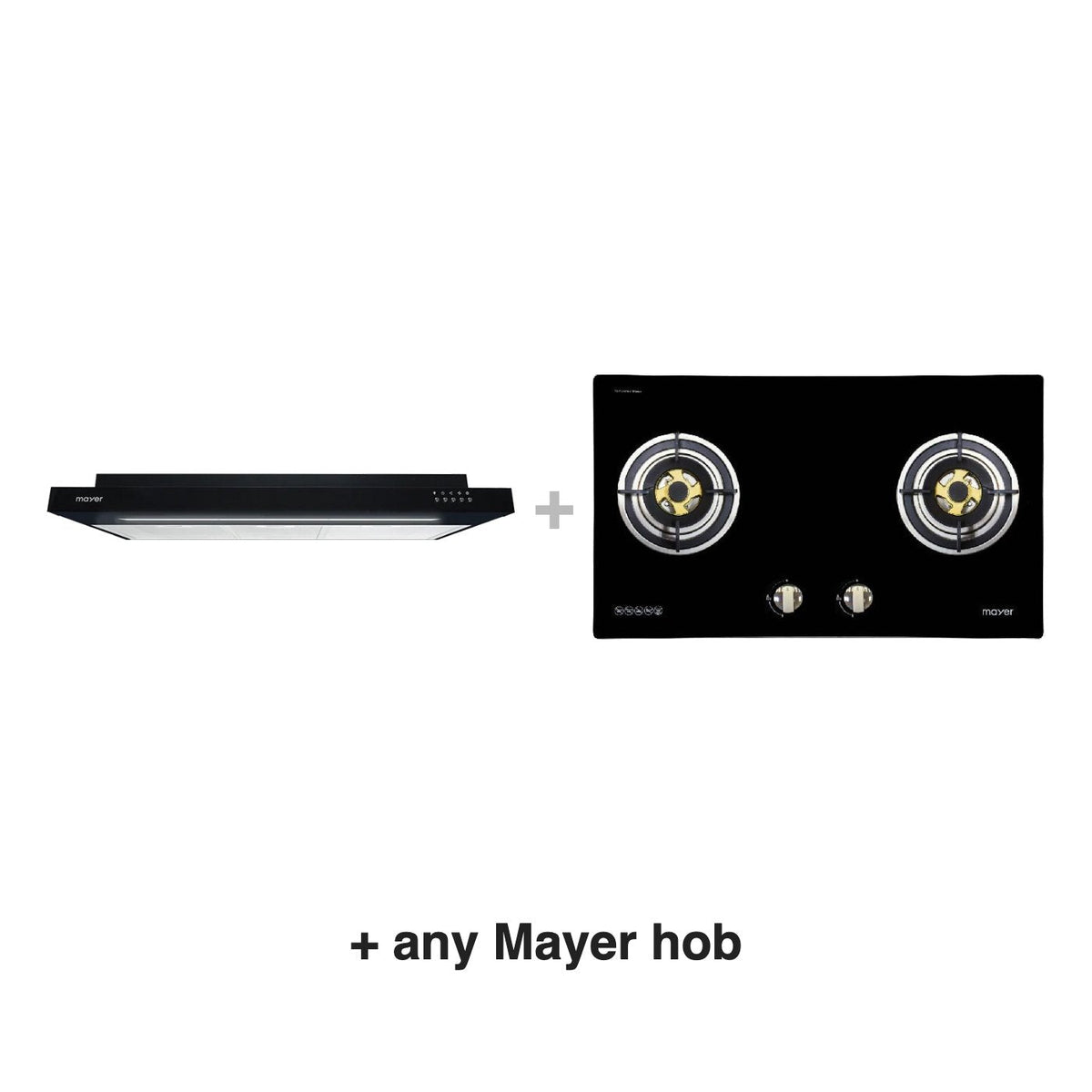 Mayer MMSI900LEDHS hood with any Mayer hob
