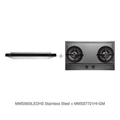 MMSI900LEDHS Stainless Steel + MMSS7721HI-GM