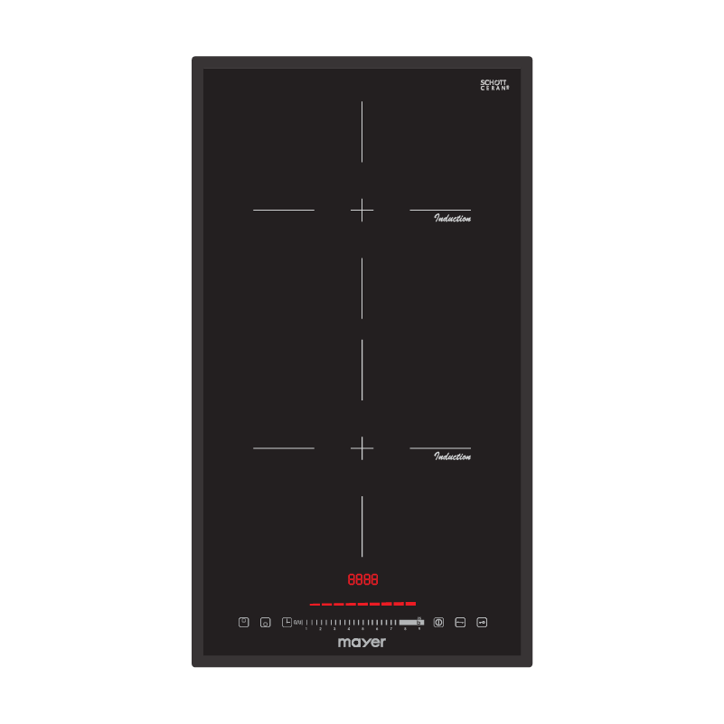 Mayer MMIH30CS 30cm domino induction hob, top view