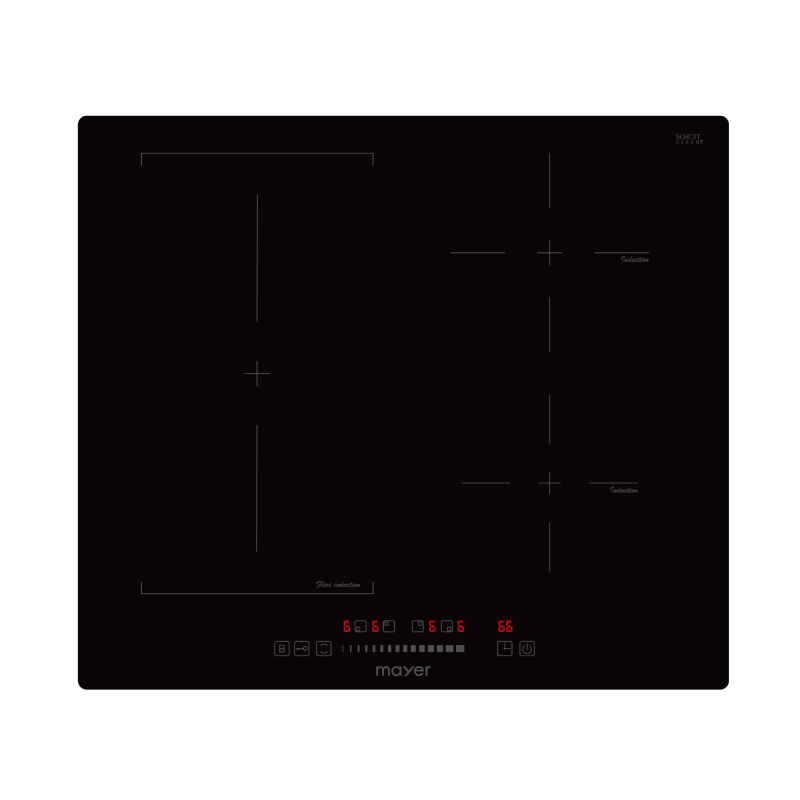 Mayer MMIH603FZ 60cm flexi 3-zone induction hob, top view