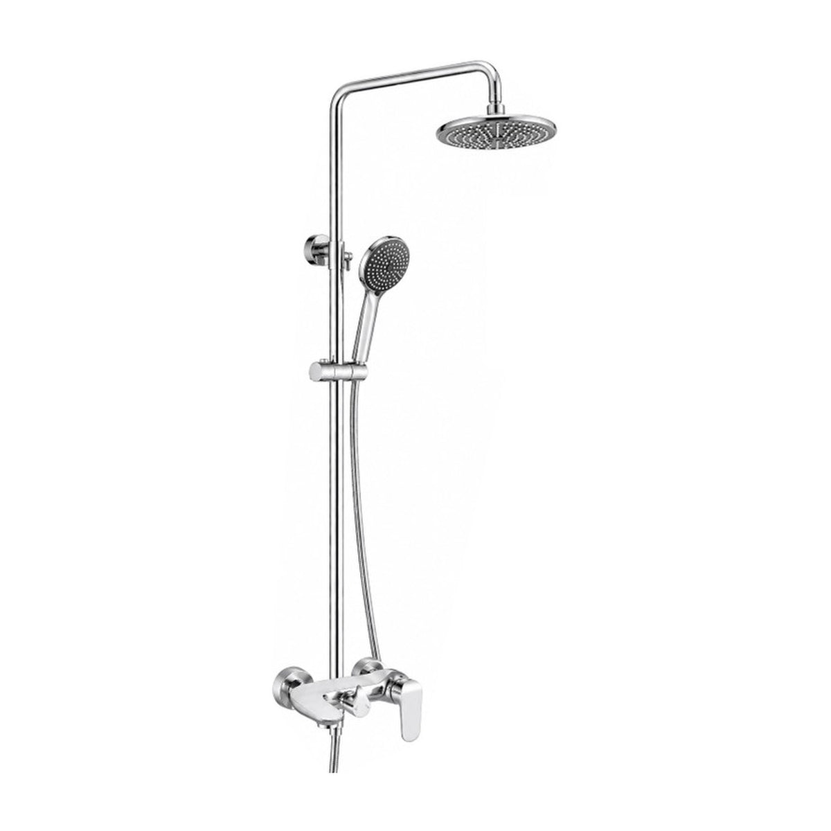 NOUS 3-Way Rainshower Set 1308, Chrome