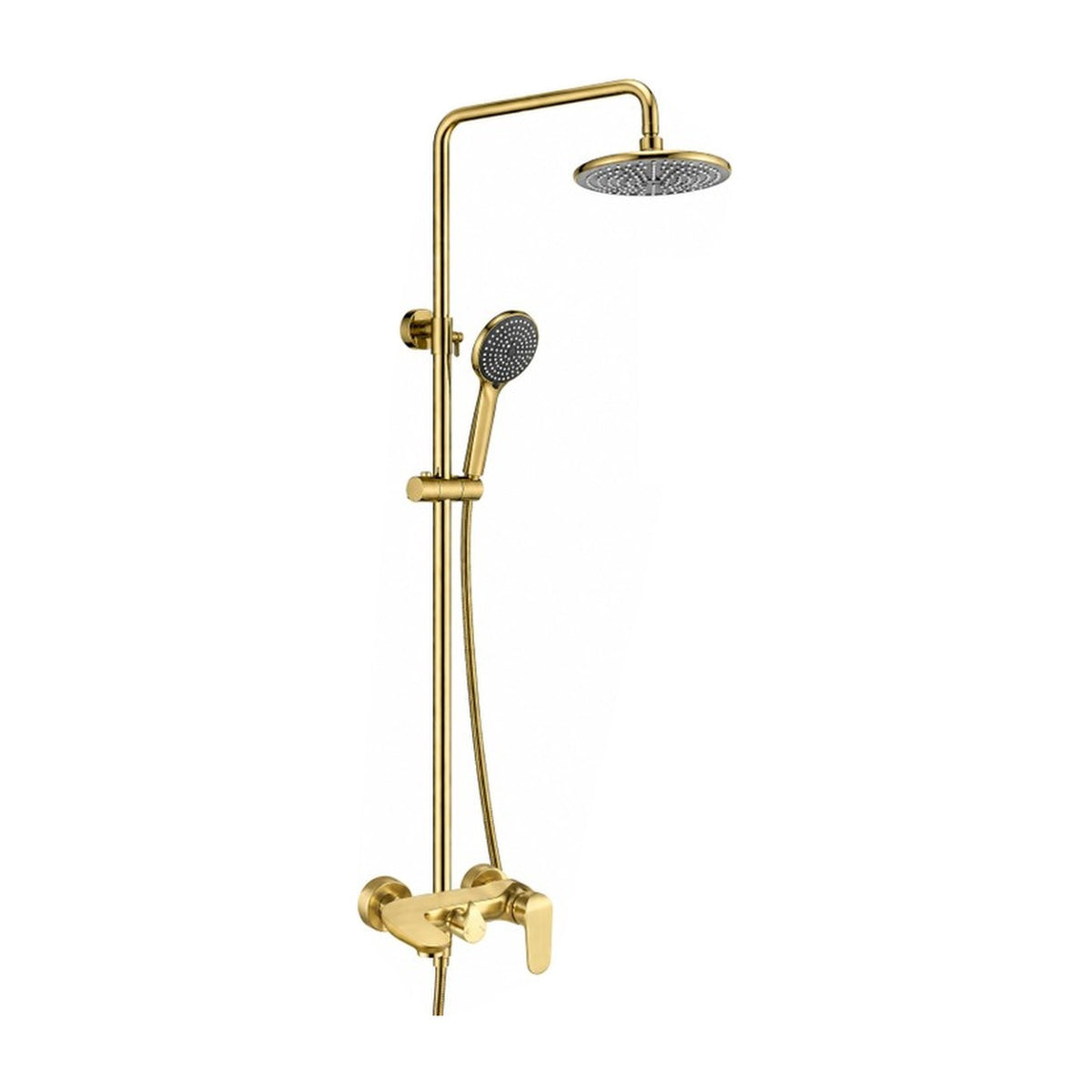 NOUS 3-Way Rainshower Set 1308, Matt Gold