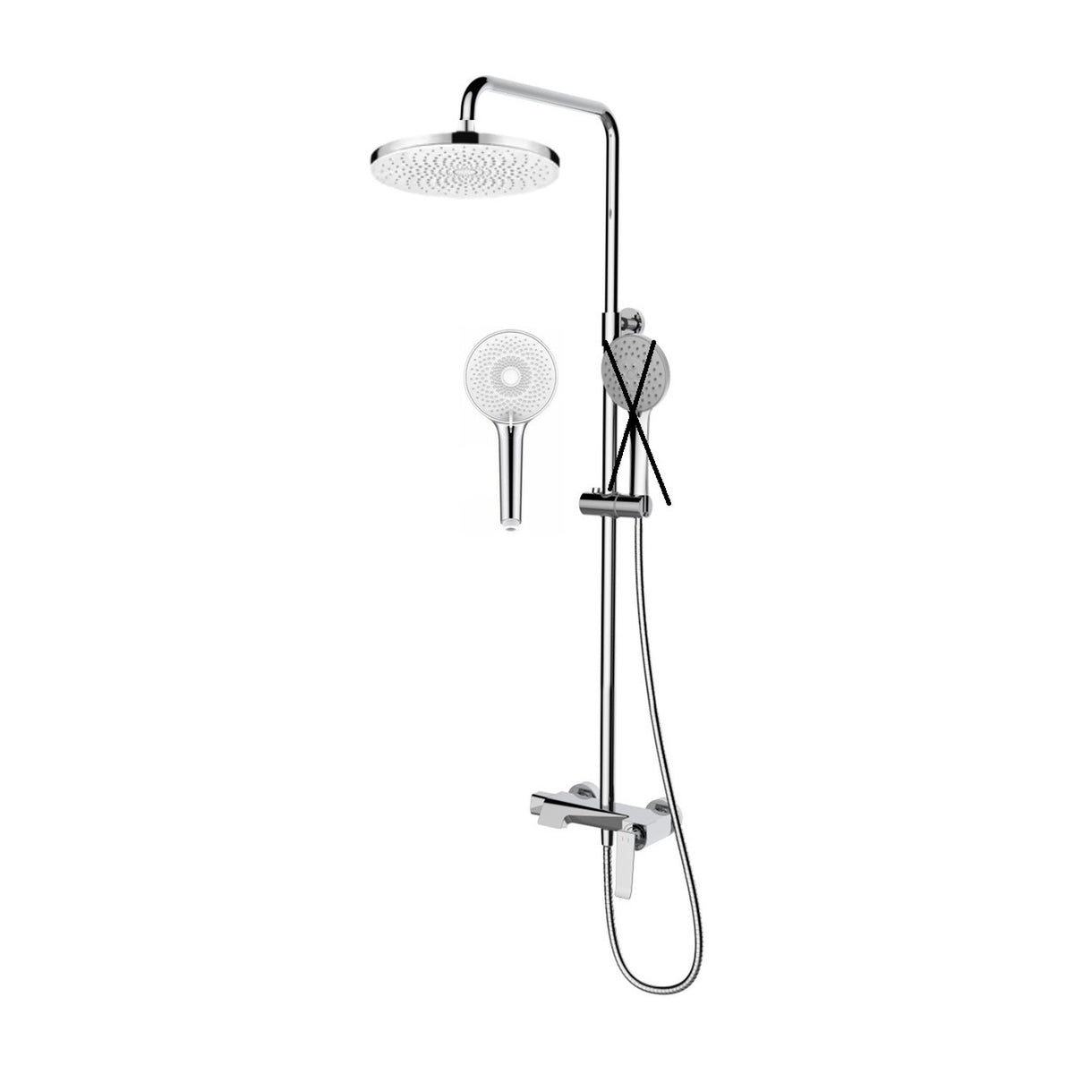 NOUS 3-Way Rainshower Set 27SA