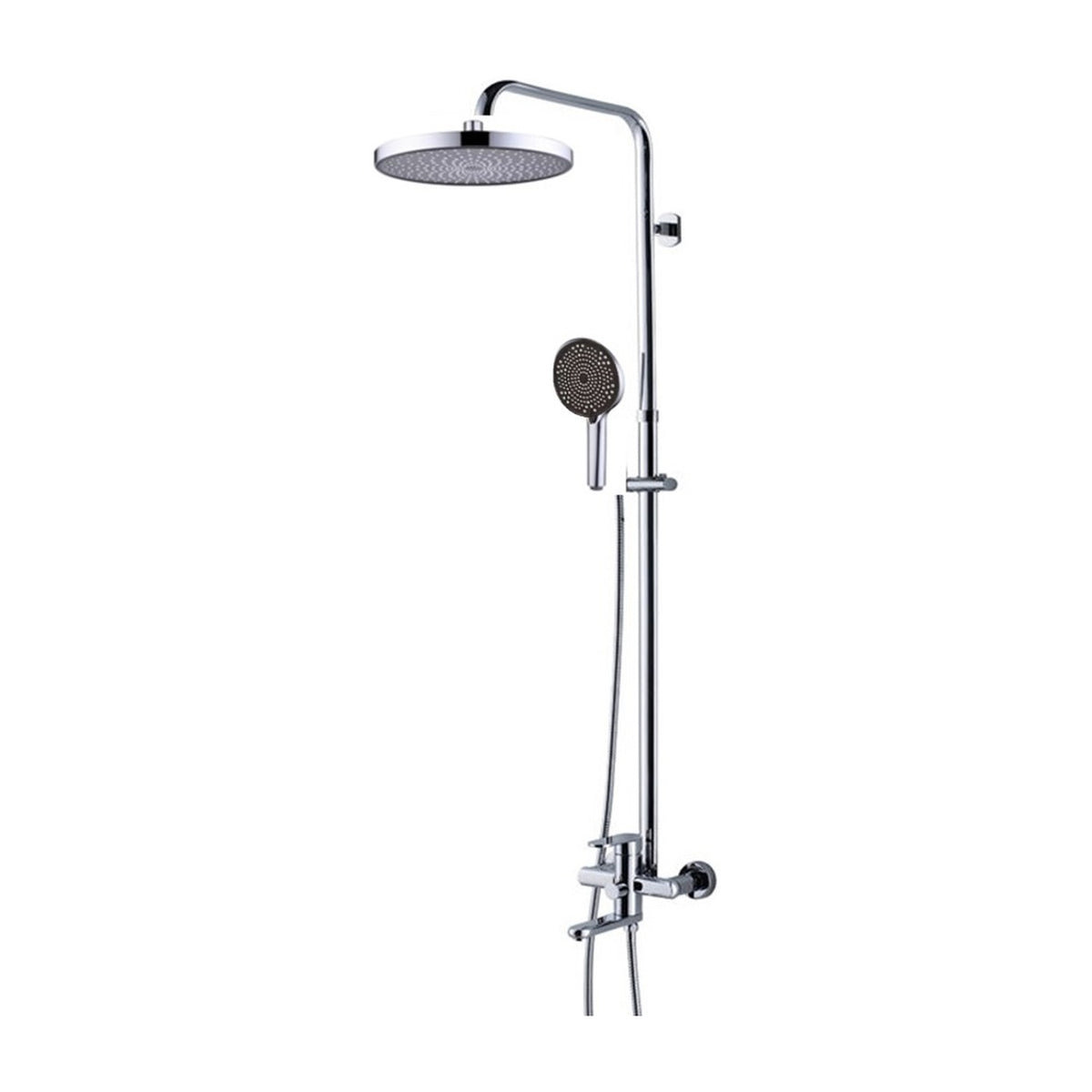 NOUS 3-Way Rainshower Set 500A, Brushed Nickel