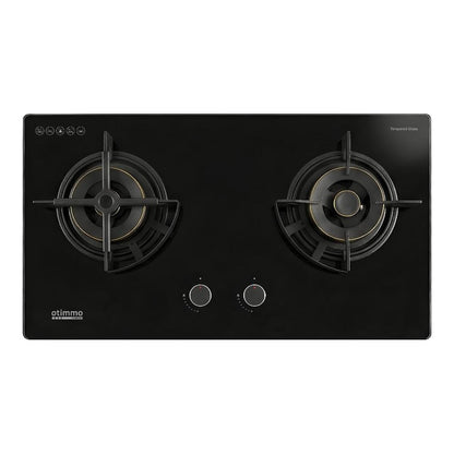 Otimmo EBH6273E 80cm 2-burner glass gas hob
