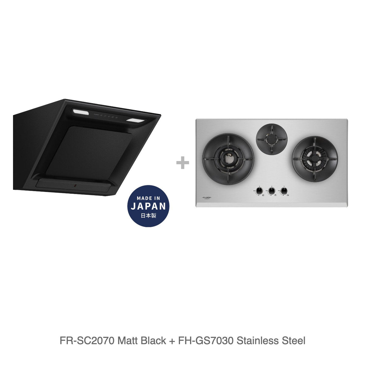 FR-SC2070 Matt Black + FH-GS7030 Stainless Steel
