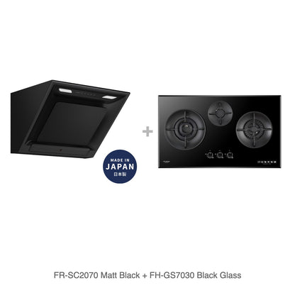 FR-SC2070 Matt Black + FH-GS7030 Black Glass