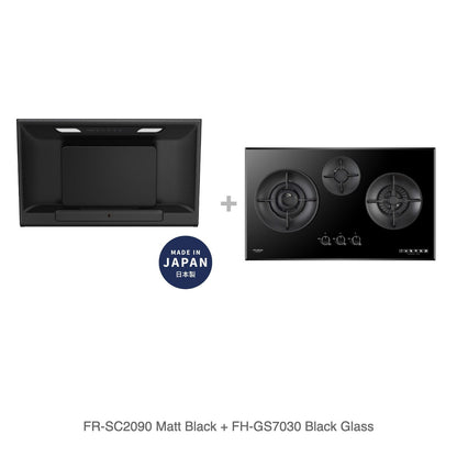 FR-SC2090 Matt Black + FH-GS7030 Black Glass