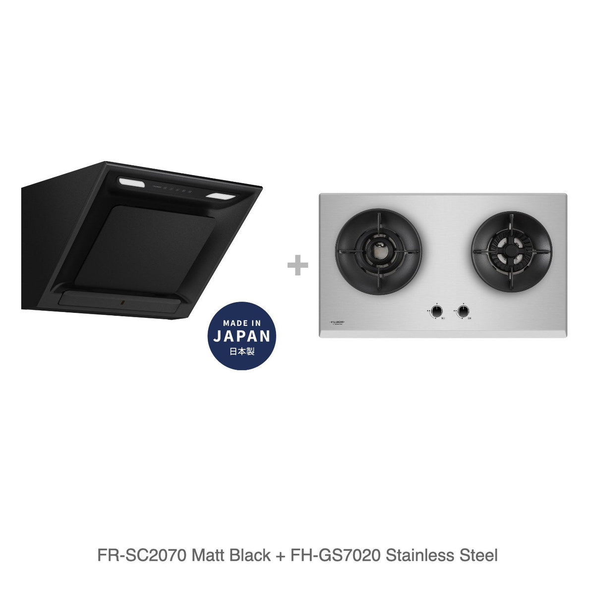FR-SC2070 Matt Black + FH-GS7020 Stainless Steel