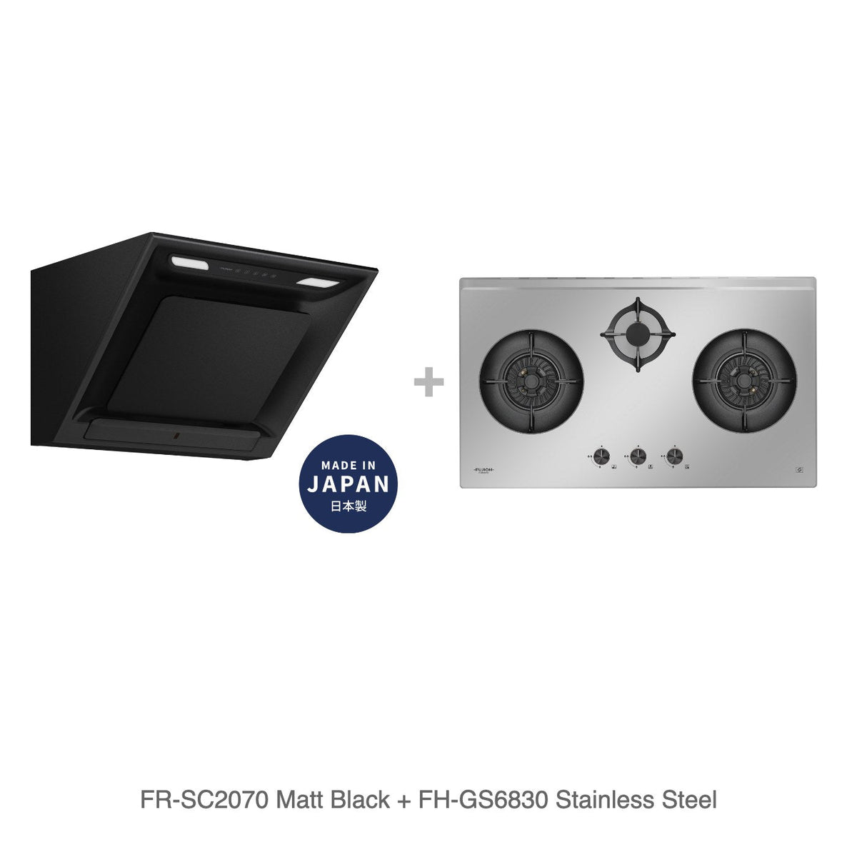 FR-SC2070 Matt Black + FH-GS6830 Stainless Steel